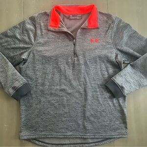 Women’s under Armour quarter zip sweatshirt. Size large.